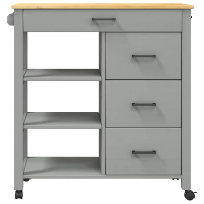 Kitchen Trolley MONZA 84x40x88.5 cm Solid Wood Pine