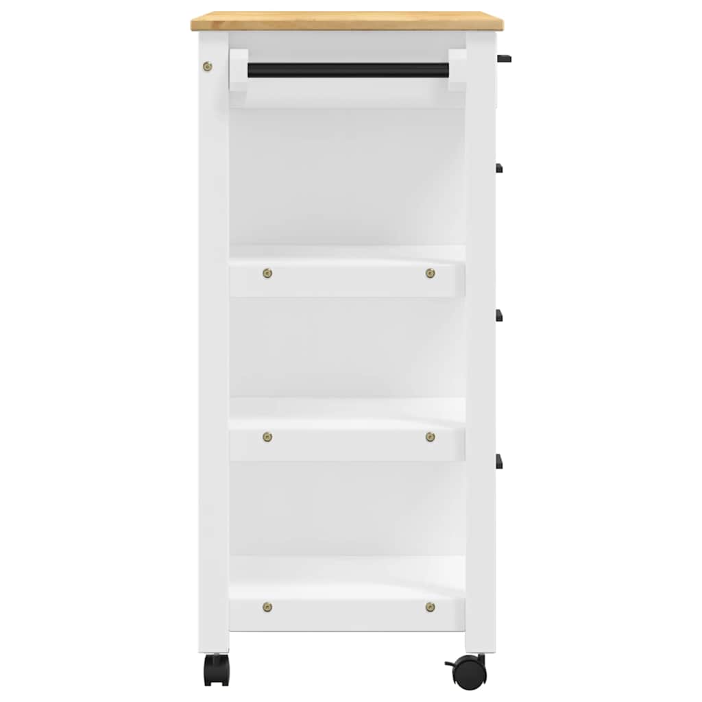 Kitchen Trolley MONZA 84x40x88.5 cm Solid Wood Pine