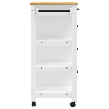 Kitchen Trolley MONZA 84x40x88.5 cm Solid Wood Pine
