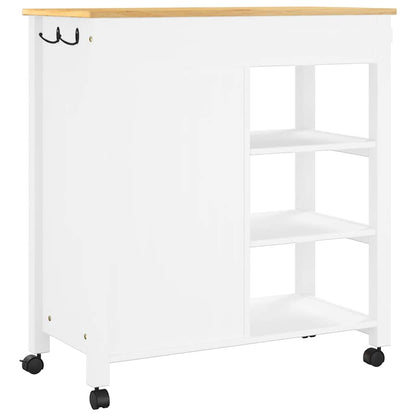 Kitchen Trolley MONZA 84x40x88.5 cm Solid Wood Pine