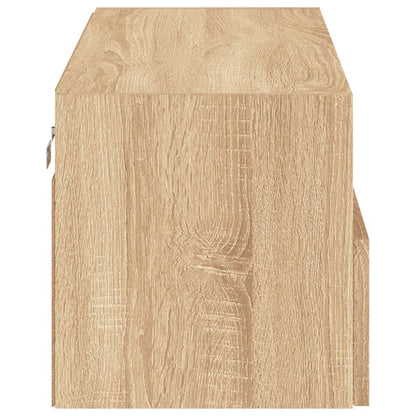 TV Wall Cabinet Sonoma Oak 80x30x30 cm Engineered Wood
