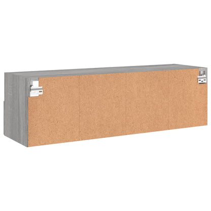 TV Wall Cabinet Grey Sonoma 100x30x30 cm Engineered Wood