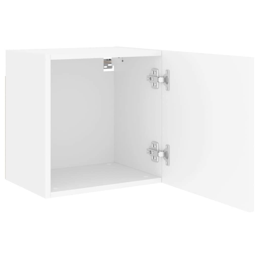 TV Wall Cabinets 2 pcs White 40.5x30x40 cm Engineered Wood