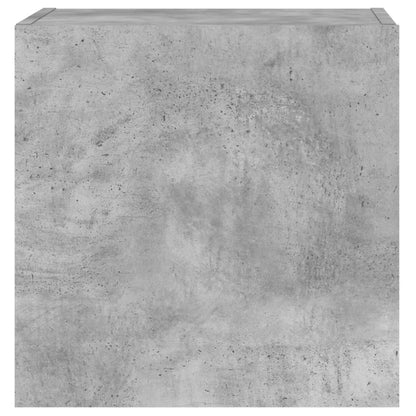 TV Wall Cabinet Concrete Grey 40.5x30x40 cm Engineered Wood