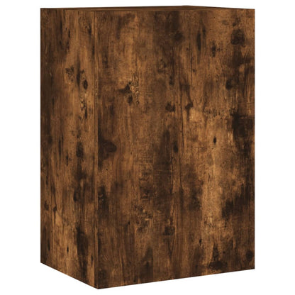 TV Wall Cabinets 2 pcs Smoked Oak 40.5x30x60 cm Engineered Wood