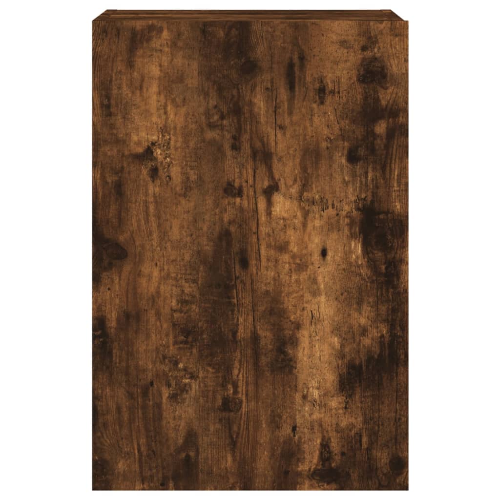 TV Wall Cabinets 2 pcs Smoked Oak 40.5x30x60 cm Engineered Wood