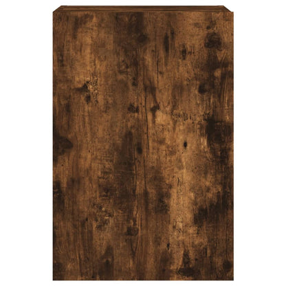 TV Wall Cabinets 2 pcs Smoked Oak 40.5x30x60 cm Engineered Wood