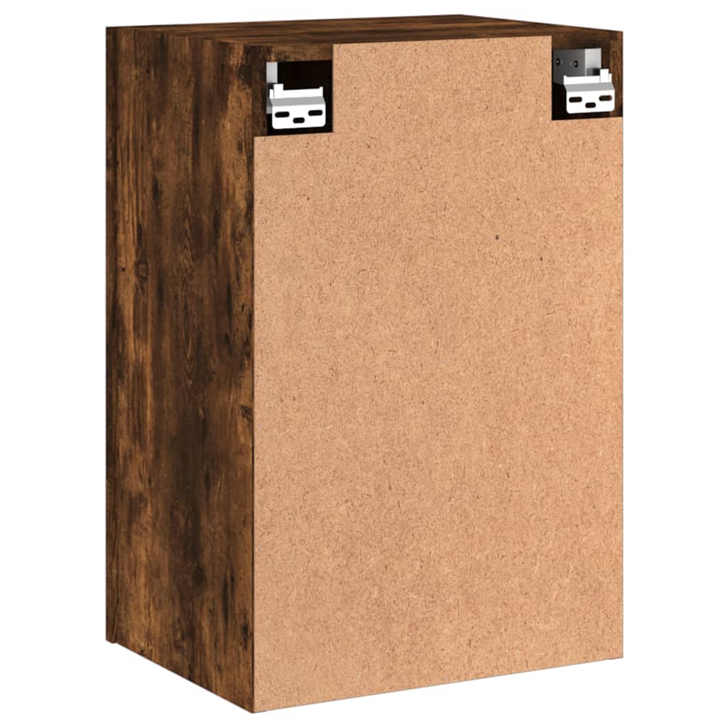 TV Wall Cabinets 2 pcs Smoked Oak 40.5x30x60 cm Engineered Wood