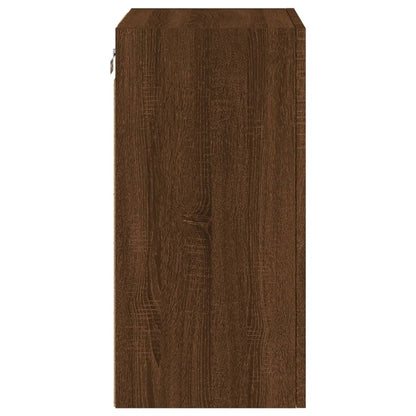 TV Wall Cabinet Brown Oak 40.5x30x60 cm Engineered Wood