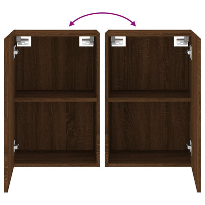 TV Wall Cabinet Brown Oak 40.5x30x60 cm Engineered Wood