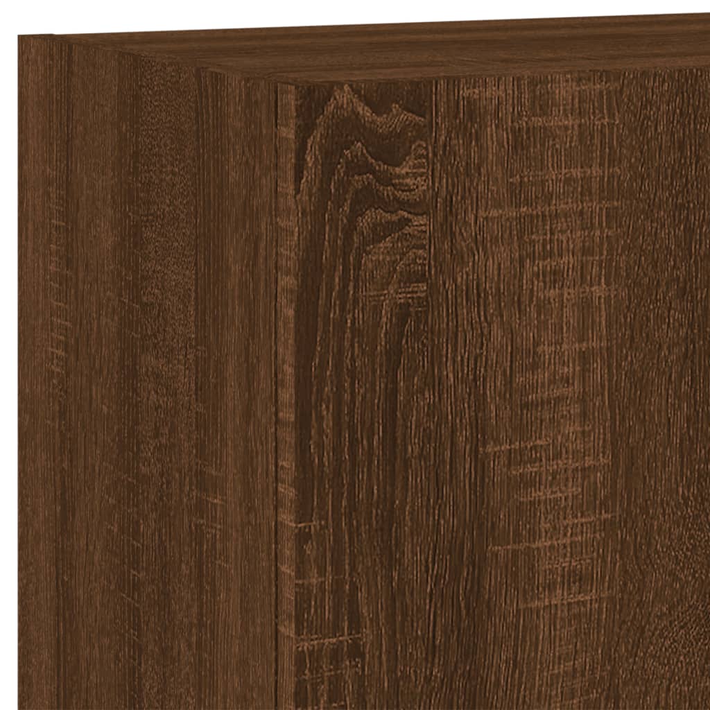 TV Wall Cabinet Brown Oak 40.5x30x60 cm Engineered Wood