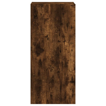 TV Wall Cabinet Smoked Oak 40.5x30x90 cm Engineered Wood