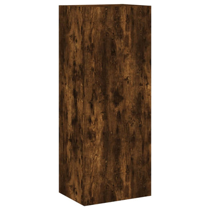 TV Wall Cabinet Smoked Oak 40.5x30x102 cm Engineered Wood