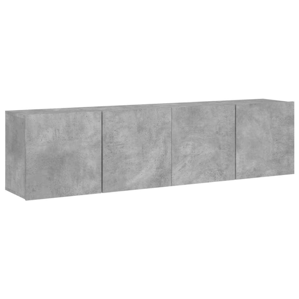 TV Cabinets Wall-mounted 2 pcs Concrete Grey 80x30x41 cm