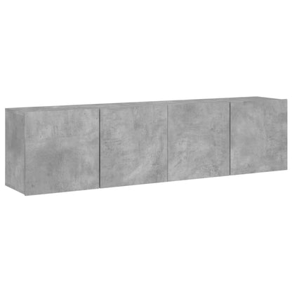 TV Cabinets Wall-mounted 2 pcs Concrete Grey 80x30x41 cm
