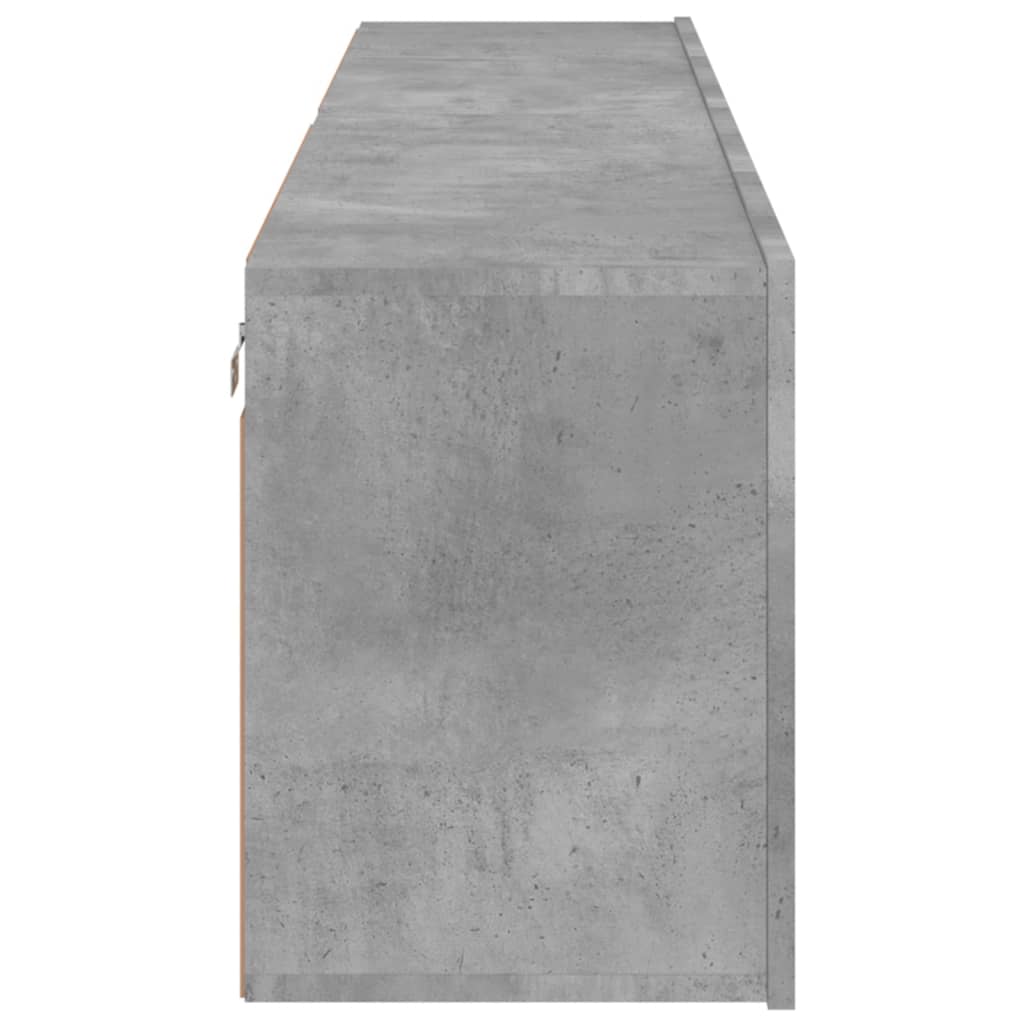 TV Cabinets Wall-mounted 2 pcs Concrete Grey 80x30x41 cm