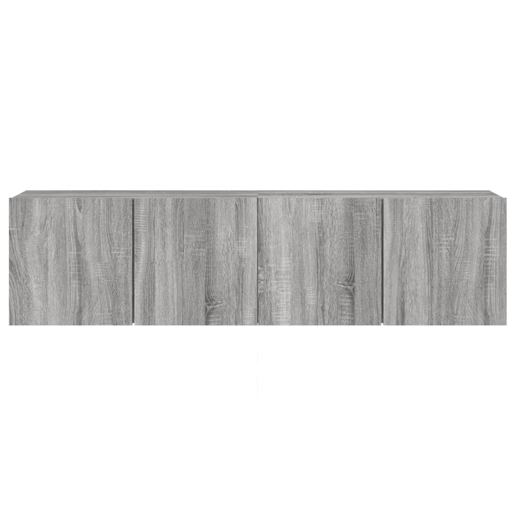 TV Cabinets Wall-mounted 2 pcs Grey Sonoma 80x30x41 cm