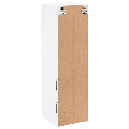 TV Cabinets with LED Lights 2 pcs White 30.5x30x102 cm