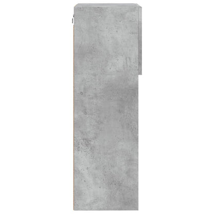 TV Cabinet with LED Lights Concrete Grey 40.5x30x90 cm