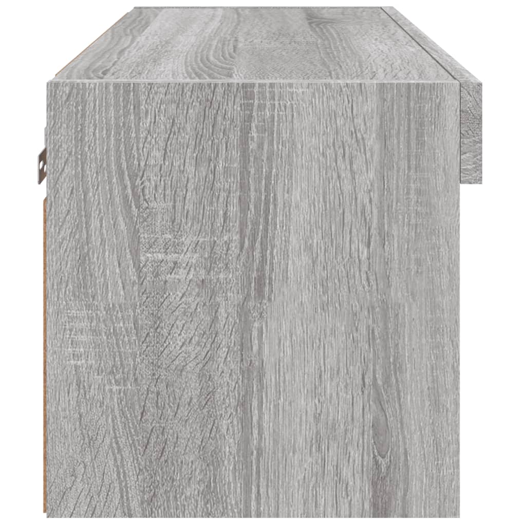 TV Cabinet with LED Lights Grey Sonoma 60x30x30 cm