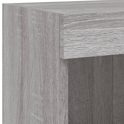 TV Cabinets with LED Lights 2 pcs Grey Sonoma 100x30x30 cm