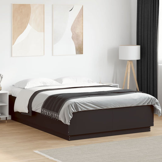 Bed Frame without Mattress Black 160x200 cm