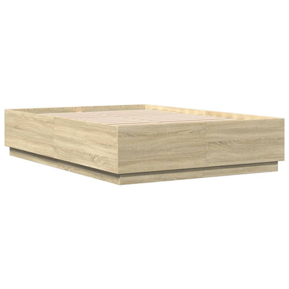 Bed Frame without Mattress Sonoma Oak 160x200 cm
