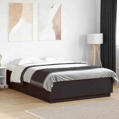 Bed Frame without Mattress Black 120x200 cm