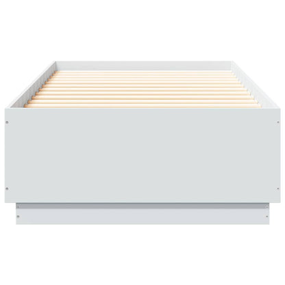 Bed Frame without Mattress White 100x200 cm