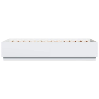 Bed Frame without Mattress White 100x200 cm