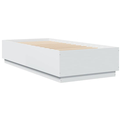Bed Frame without Mattress White 100x200 cm