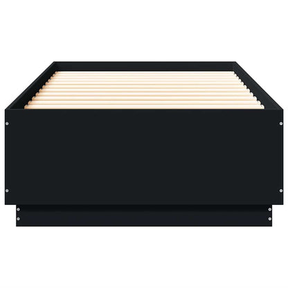 Bed Frame without Mattress Black 100x200 cm