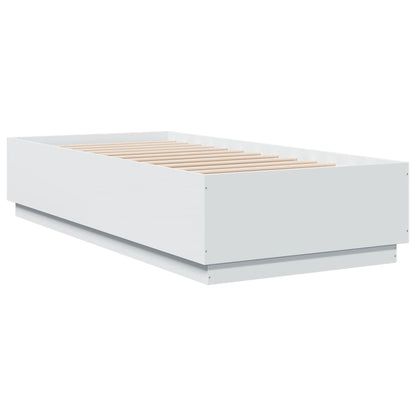 Bed Frame without Mattress White 90x200 cm
