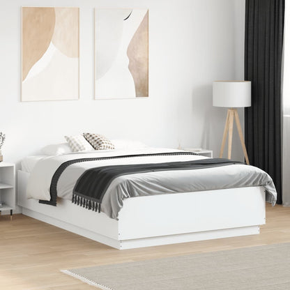 Bed Frame without Mattress White 120x190 cm Small Double