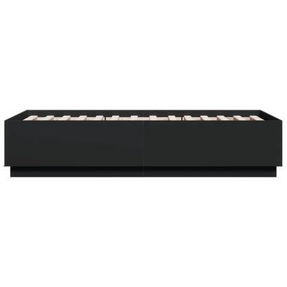 Bed Frame without Mattress Black 75x190 cm Small Single