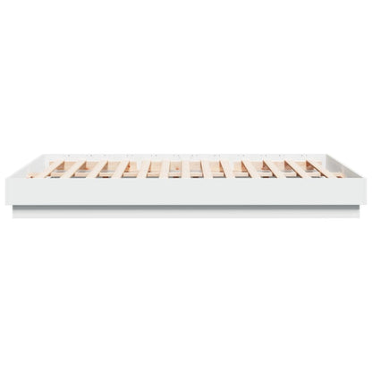 Bed Frame without Mattress White 150x200 cm King Size
