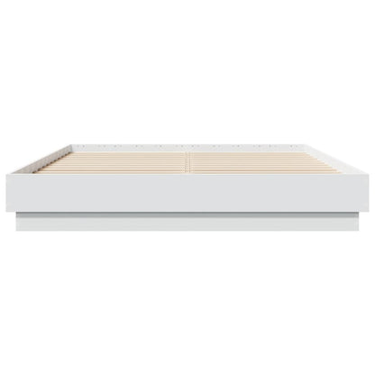 Bed Frame without Mattress White 140x200 cm