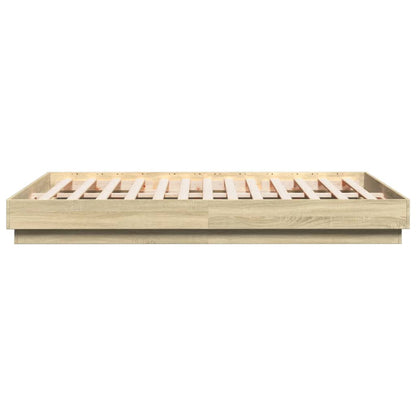 Bed Frame without Mattress Sonoma Oak 120x200 cm