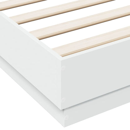 Bed Frame without Mattress White 135x190 cm Double
