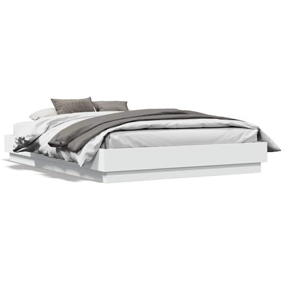 Bed Frame without Mattress White 120x190 cm Small Double