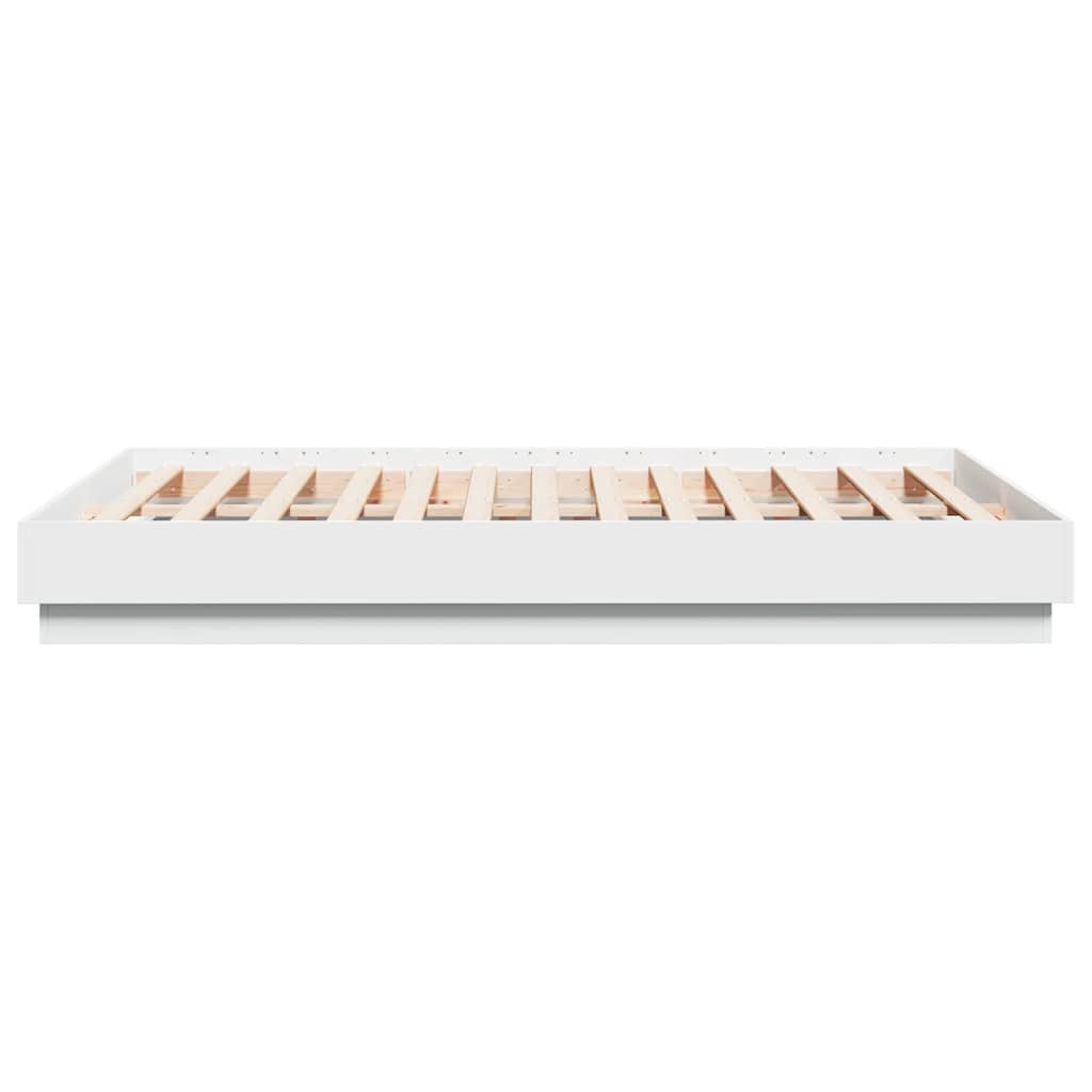 Bed Frame without Mattress White 120x190 cm Small Double