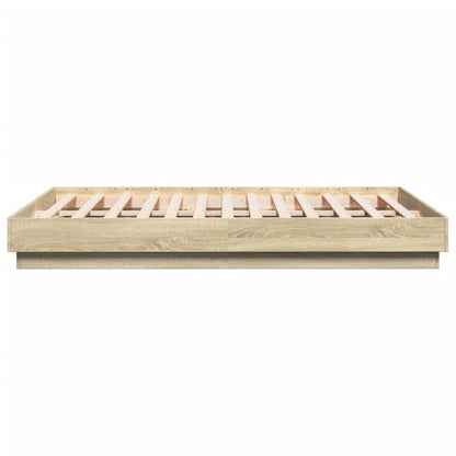 Bed Frame without Mattress Sonoma Oak 120x190 cm Small Double