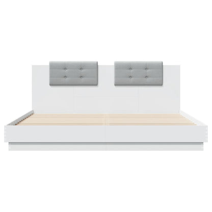 Bed Frame without Mattress White 200x200cm