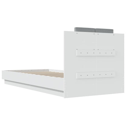 Bed Frame without Mattress White 100x200 cm