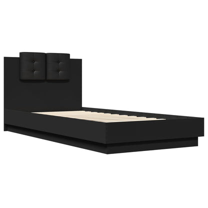 Bed Frame without Mattress Black 100x200 cm