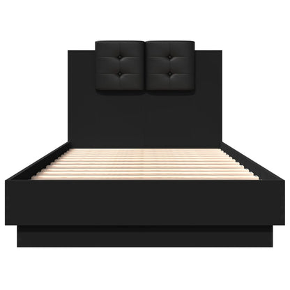 Bed Frame without Mattress Black 90x190 cm Single