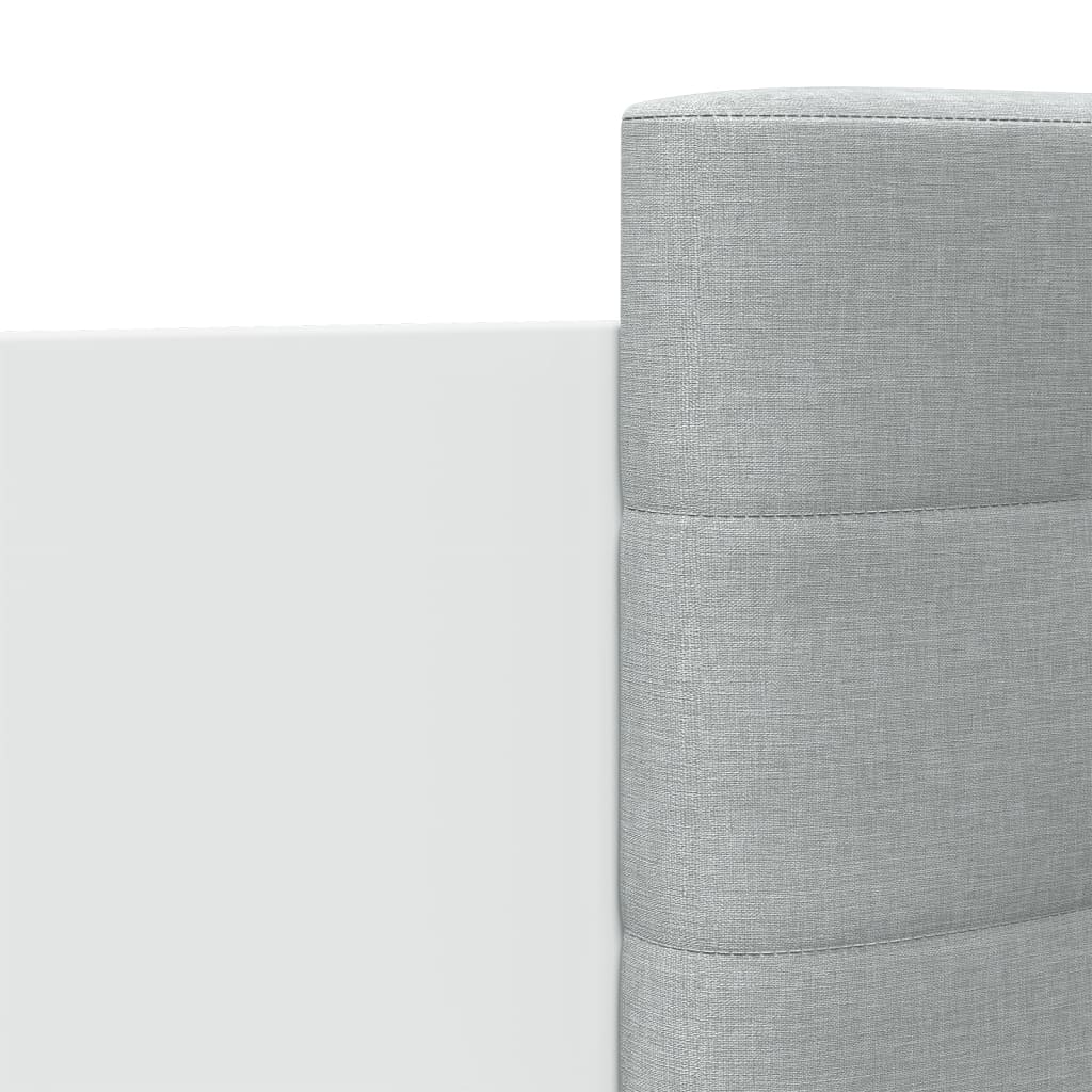 Bed Frame with LED without Mattress White 200x200 cm