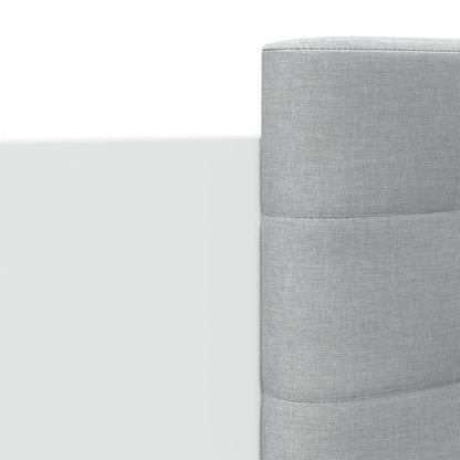 Bed Frame with LED without Mattress White 120x200 cm