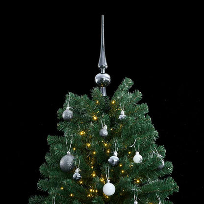 Artificial Hinged Christmas Tree 300 LEDs & Ball Set 210 cm