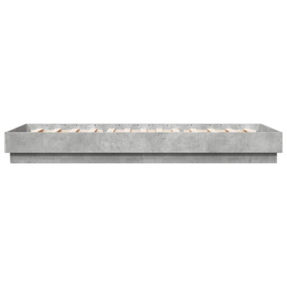Bed Frame without Mattress Concrete Grey 90x200 cm